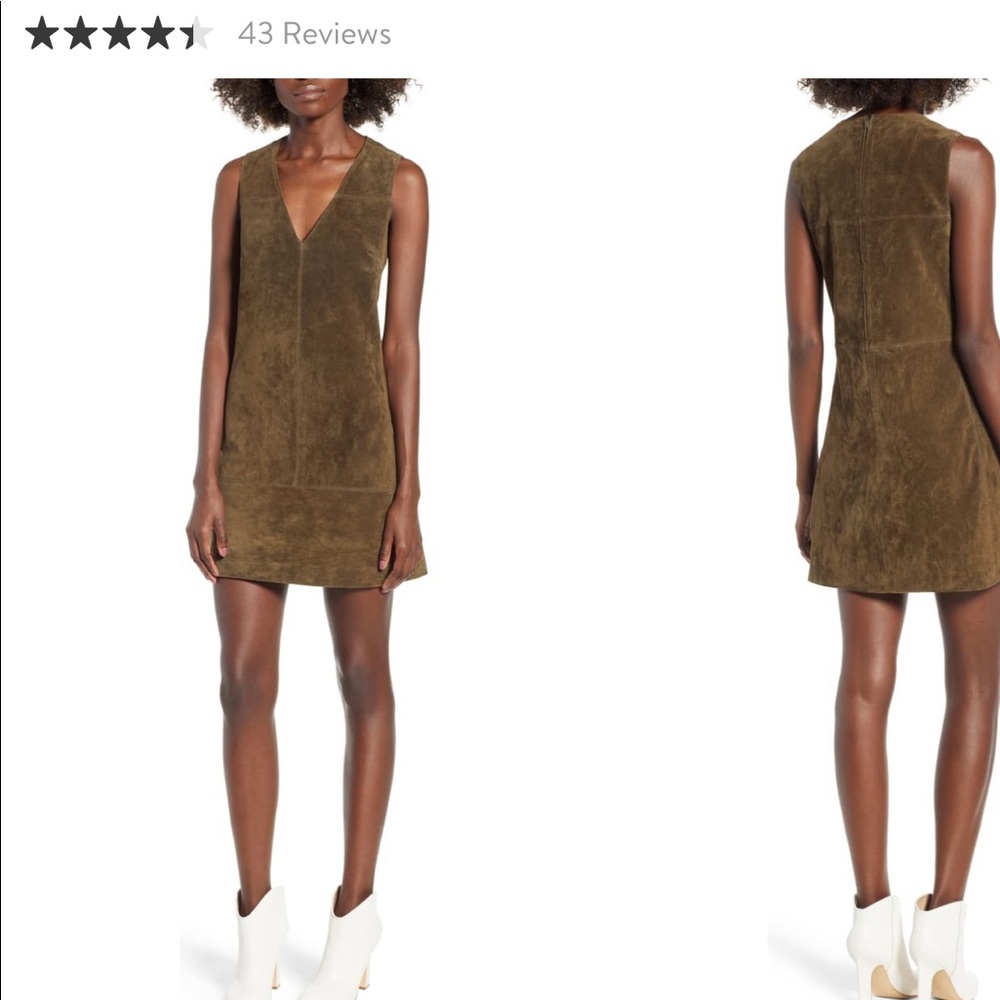 BlankNYC suede shift dress